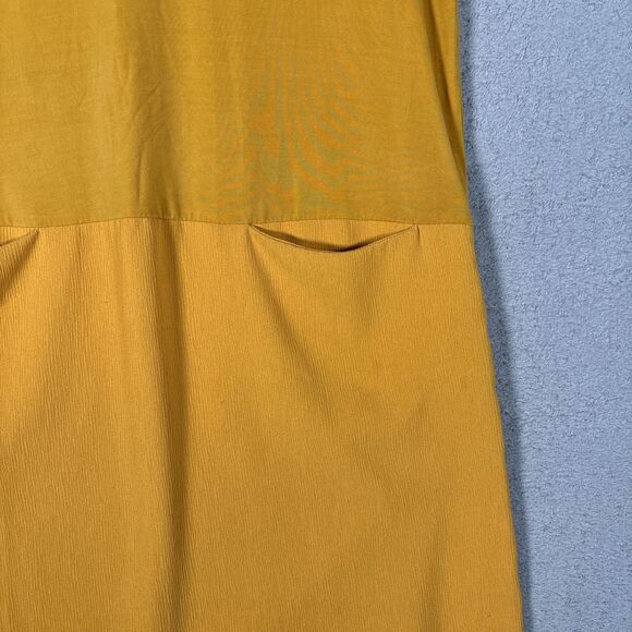 ANTHROPOLOGIE Dolan Left Coast Collection Med Loren Tunic Tee Shirt Dress Yellow - Picture 8 of 9